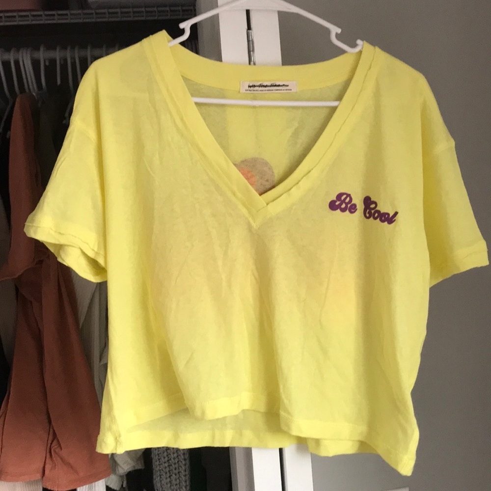 Free People Be Cool Be Kind Crop Tee, Never Worn